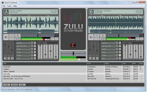 das audiotool zulu dj software ist ein freeware dj programm fuer den ...