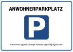 Anwohnerparkplatz