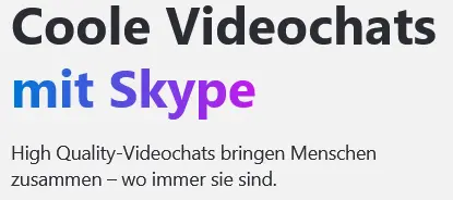 Skype Chats und Video